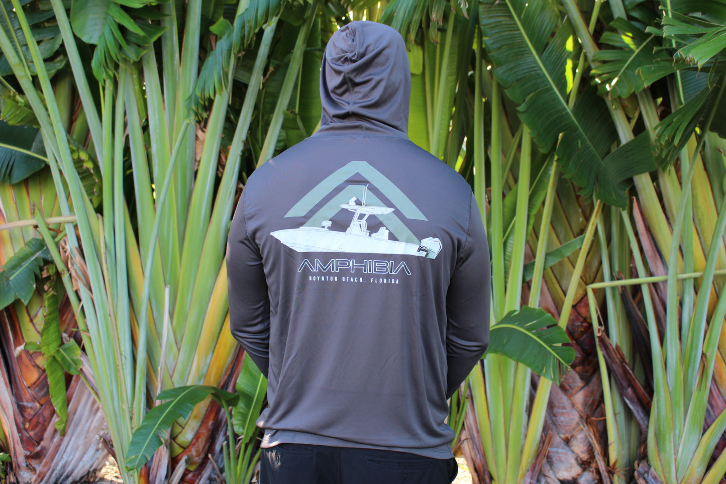 AMPHIBIA Fishing Team PERFORMANCE HOODIE (charcoal)