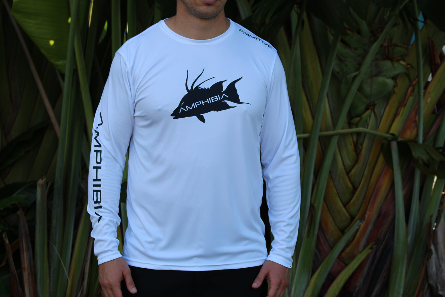 Bahama Hog PERFORMANCE LONG SLEEVE IN WHITE