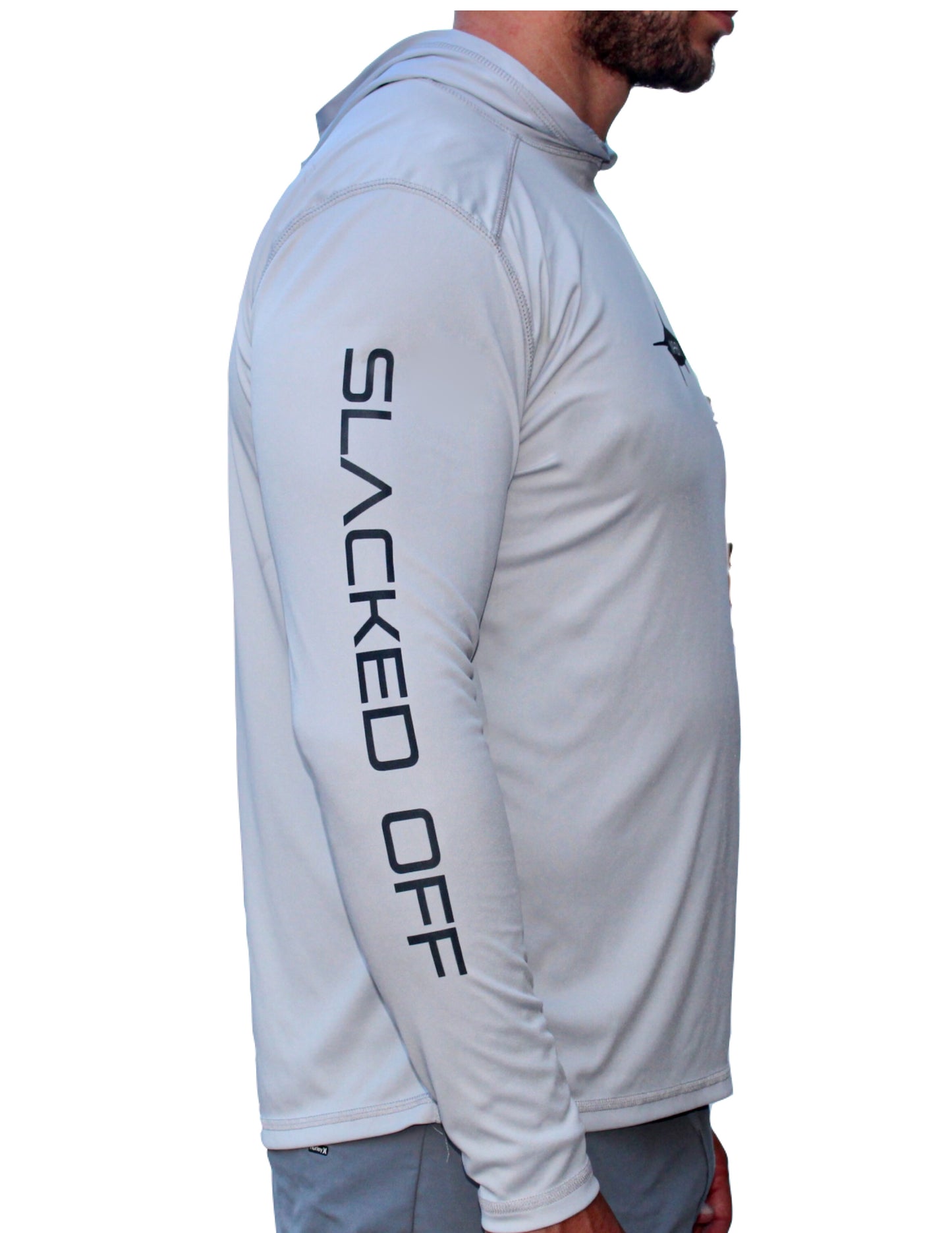 Slacked Off Performance Hoodie in Grey