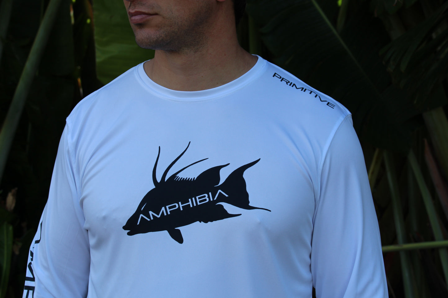 Bahama Hog PERFORMANCE LONG SLEEVE IN WHITE