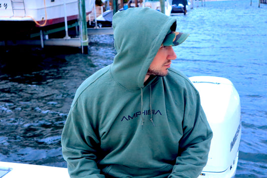 Classic Hoodie - Telk Logo (Army Green/Black)