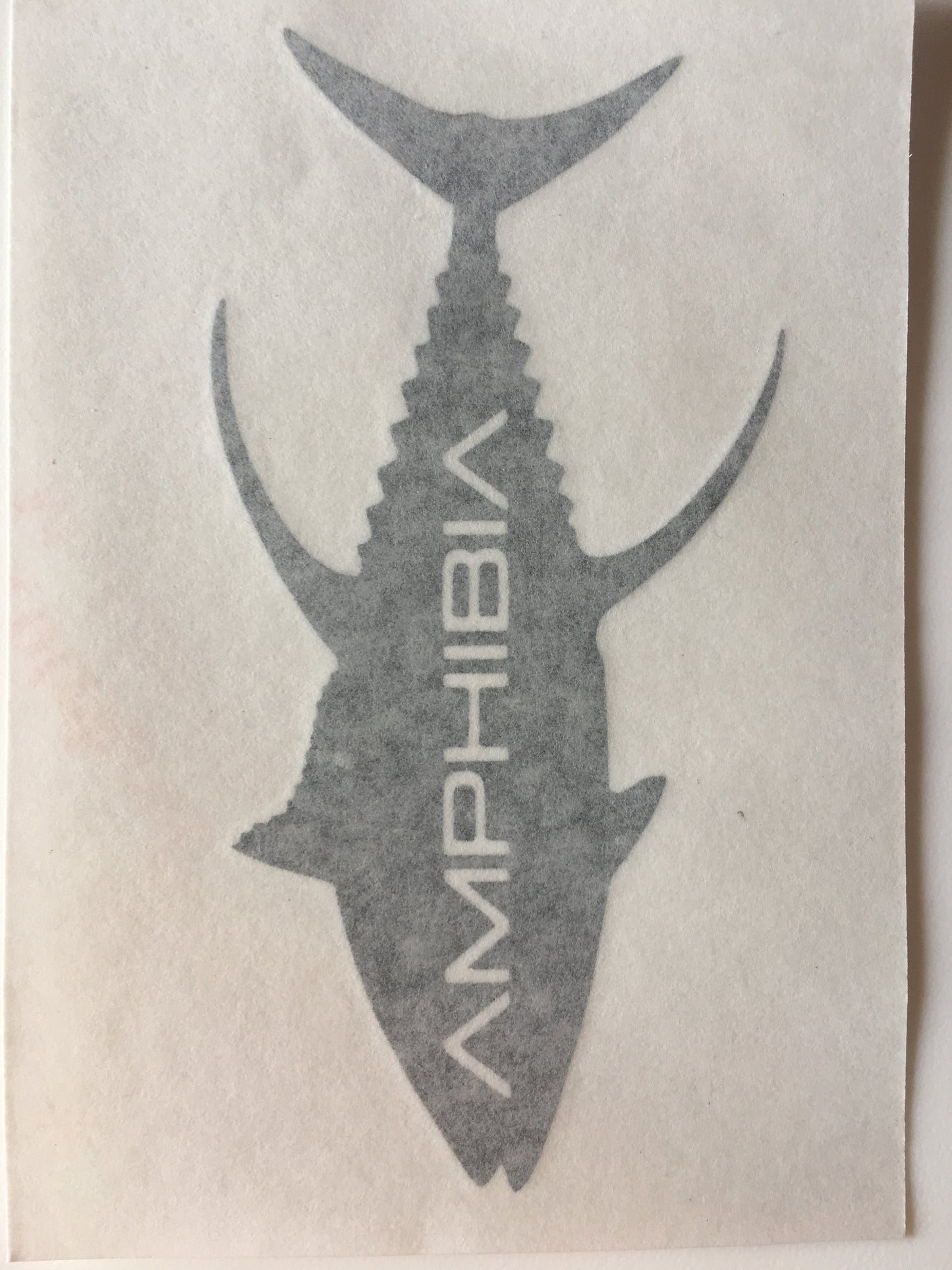 AMPHIBIA Tuna Decal Large (Dark Grey)