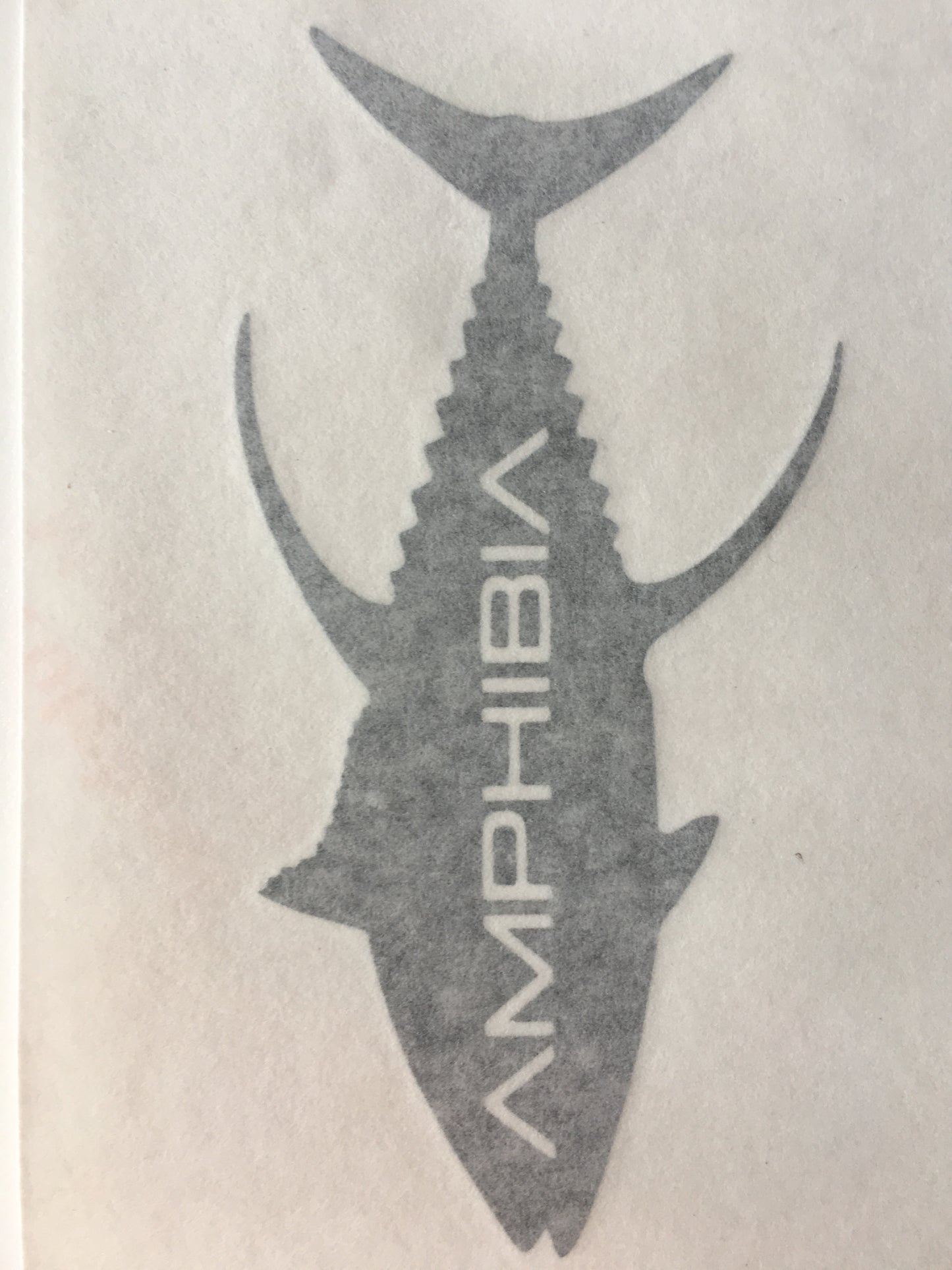 AMPHIBIA Tuna Decal Small (Dark Grey)