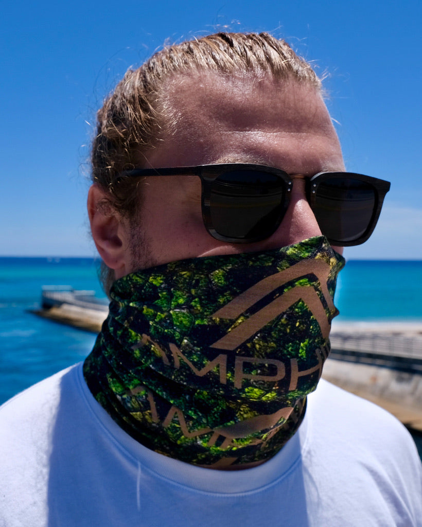 Green Frog-Skin Face Shield
