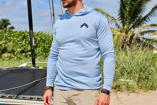 Frigate Performance Hoodie in SMOKE BLUE